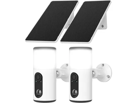 ANRAN 2-PACK US-YZ 2560X1440 WI-FI 3MP USB-C WIRELESS SOLAR SURVEILLANCE CAMERA