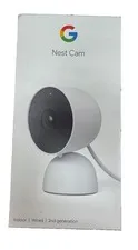 Google Nest Cam GA01998-US Indoor Wired 2nd Gen Indoor Security Camera (White)