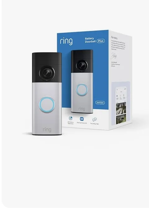 Ring Battery Doorbell (Newest Model) Retinal 2K Smart Video Camera - Brand New