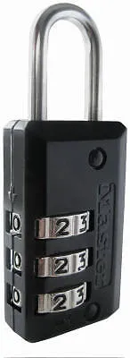 Padlock, 1/8 in Dia Shackle, 11/16 in H Shackle, Steel Shackle, Zinc Body, 13/16