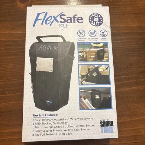 Flex Safe Aqua Vault Portable Travel Safe Anti-Theft Beach Airplane Cruise 