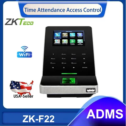 ZKteco F22 Wifi ADMS TCP/IP Fingerprint  Access Control Time Attendance System