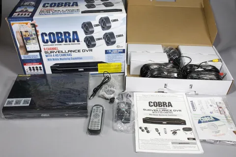 Cobra 63890 8-Channel Security Camera System with 4 HD Cameras