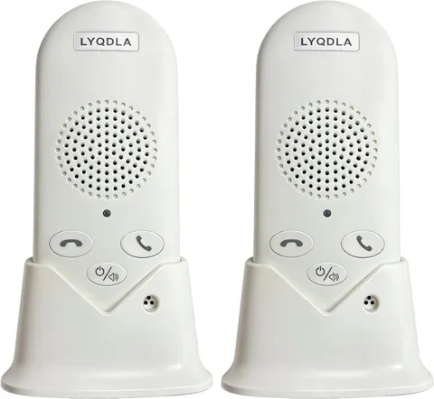 Wireless 2-Way Intercom System 2 Pack for Home Office | Room-To-Room Communicati