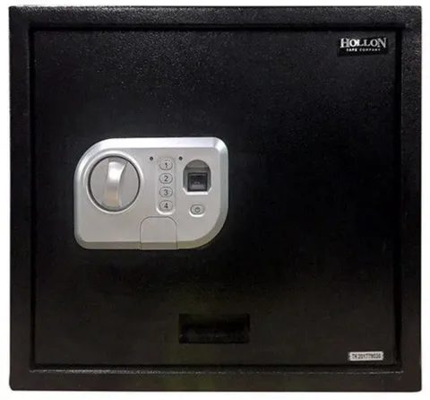 HOLLON PB-BIO-2 PISTOL DRAWER SAFE - BIOMETRIC FINGERPRINT LOCK - KEY OVERRIDE