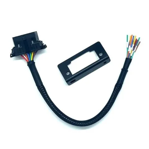 J1962 OBD2 Female to Open Pigtail Cable Bracket 16PIN OBDII Port Replacement