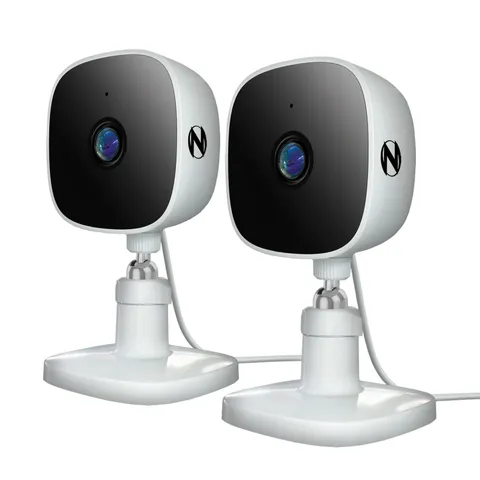 Indoor Plug-in Wireless 1080p Deterrence Cameras with 2-Way Audio (2-Pack)