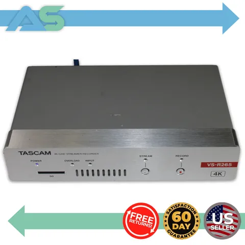 Tascam VS-R264 4K/Ultra HD AV over IP Streamer/Recorder Encoder Decoder SD USB