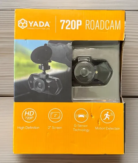 Yada Roadcam 720P Black Dash Camera - 120-Degree Wide Angle Lens, G-Sensor LN]™
