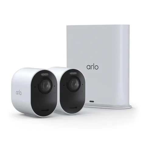 Arlo Ultra Security Camera 4K HDR (3rd Gen, 2025 Release) + SmartHub 2 Cam White