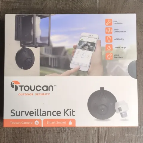Toucan Outdoor Wi‑Fi Security Kit TSK100KU 1 Camera 2‑Way Audio Siren