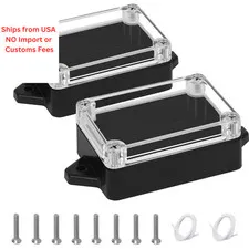 LMioEtool Junction Box with Clear Cover IP65 3.2"x 2.2"x 1.3", 2 packs 