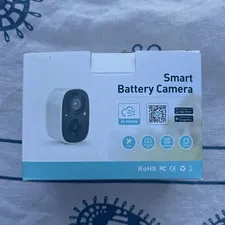 Smart Battery Camera 1080p Wi-Fi Full Color Night Vision Alexa, Weatherproof