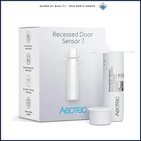 Z-Wave Plus Smart Door Sensor for Home Security with Magnetic Contact System