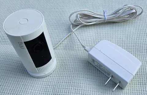 RING INDOOR SECURITY CAMERA (1st Gen) 1080p HD White - Camera & Power Cable Only