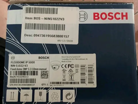 Bosch NDE8502R Flexidome IP Starlight Outdoor Network Dome Camera/New OB