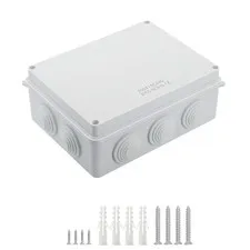 LeMotech ABS Plastic Dustproof Waterproof 7.8" x 6.1" x 3.1" (1pc), white 