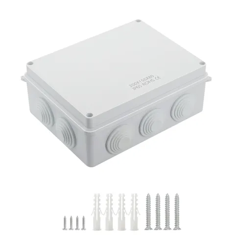 LeMotech ABS Plastic Dustproof Waterproof 7.8" x 6.1" x 3.1" (1pc), white 