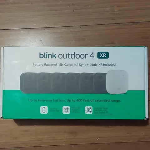 Blink Outdoor 4 XR Wireless Battery Camera System, 6 Cameras + Sync Module XR