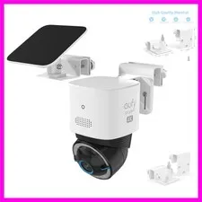 Outdoor Gutter Mount Compatible with Eufy Security 4G LTE Cam S330/SoloCam E3...