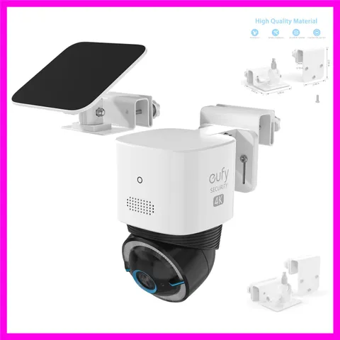Outdoor Gutter Mount Compatible with Eufy Security 4G LTE Cam S330/SoloCam E3...