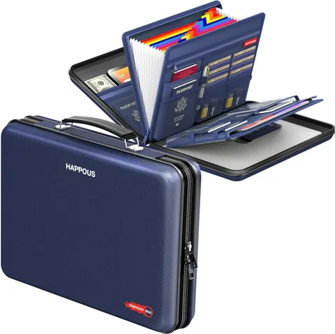 Fireproof Document Organizer, Fireproof Document Box | Portable Hard-Shell Firep