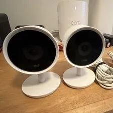 Nest Cam Indoor Wired 1080p Wi-Fi IP Security Cameras, Audio, White (2)
