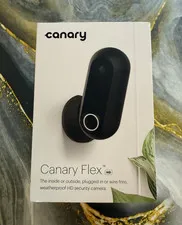 Canary Flex HD Wi-Fi Security Camera Black Indoor/Outdoor Weatherproof Alexa