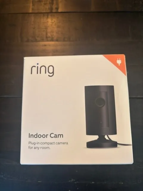 Ring Indoor Cam, 2nd Gen, 1080p HD Video, Plug In, black