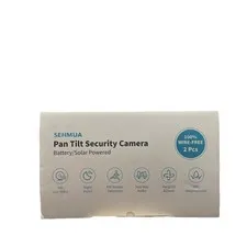 NEW SEALED! SEHMUA Solar Powered Wireless Pan/Tilt Security Cameras
