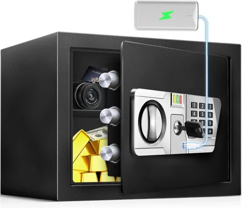 1.5 Cu Ft Small Fireproof Safe Box for Home Documents with Type-C External Power