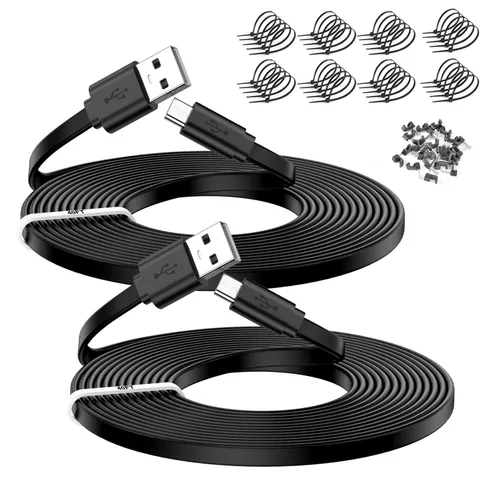 40FT Power Extension Cable USB-A to Micro USB Compatible with Wyze Cam