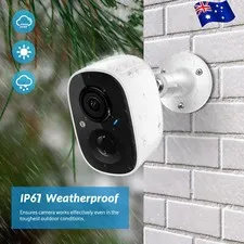 2K Wireless Security Camera Outdoor Battery Rechargeable Home WIFI IP CCTV