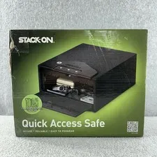 STACK-ON Quick Access Safe With Electronic Lock Gun Pistol 12x10x5 QAS-450