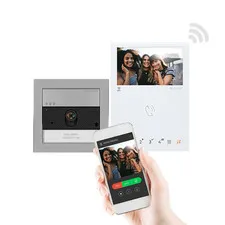 ULTRA MINI WIFI Rec. Video Door Phone Kit Facial + Alexa (2 threads)
