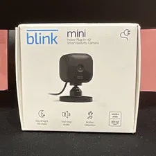 Blink Mini Indoor Plug-In HD Wi-Fi IP Camera Black, Night Vision, Alexa