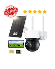 4G Camaras De Seguridad Sin WIFI Para Casa Exterior Inalambricas Con Panel Solar