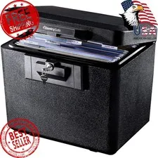 SentrySafe 1170 Black Fireproof Document Box