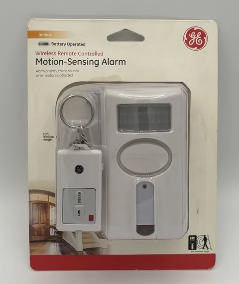 GE Indoor Wireless Motion-Sensing Alarm With Keychain Remote