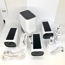 EufyCam 3, 3-Outdoor Wireless 4K Solar Powered Security Cameras w/ HomeBase 3