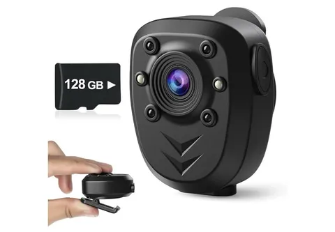 Mini Body Camera Video Recorder Built-in 128GB 