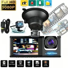 2" 1080P Dash Cam Video Recorder Car DVR Front & Rear View Camera Night Vision