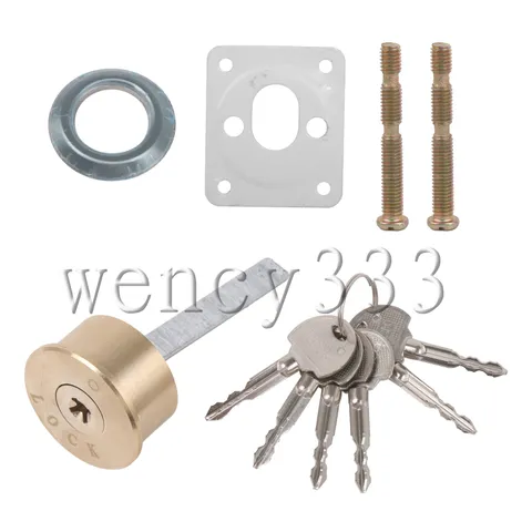 Bass Cross Type Old Lock Cylinder Door Lock Cylnder Barrel Assembly 35-45MM