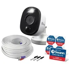 Swann Add-On DVR Bullet Security Camera System 1 Count (Pack of 1), White