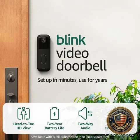 Wireless Smart Security Camera 1080p HD Battery Powered Night Vision