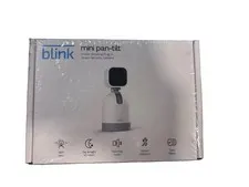 Blink Mini Pan-Tilt Rotating Indoor Smart Security Camera 1080p HD - White NEW