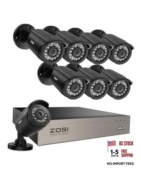 3K Lite 8CH Home Security Camera System Outdoor Wired-8CH+8Cam+No HDD