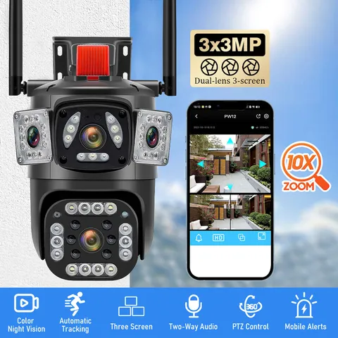 Battery Operated Wireless WiFi Home Security Camera System Outdoor Pan/Tilt US
