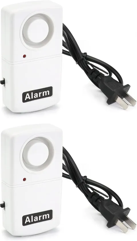Power Failure Alarm, 2 Pack Automatic Power Cut Failure Outage Alarm 120Db LED