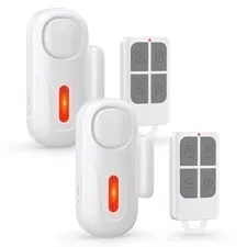 Door Alarms for Kids Safety, 120dB Wireless Window Security Sensor with White